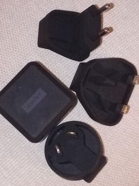 Universal Black Travel Plug Adapter Set